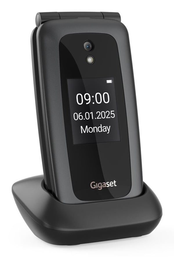 Gigaset GL795, Perusmalli, Yksittäinen SIM, 7,11 cm (2.8"), 2 MP, 1400 mAh, musta