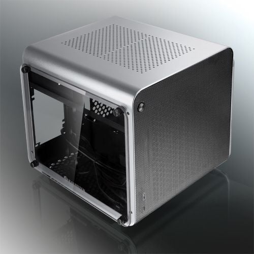 Raijintek METIS EVO TG Mini-ITX Case, härdat glas - silver