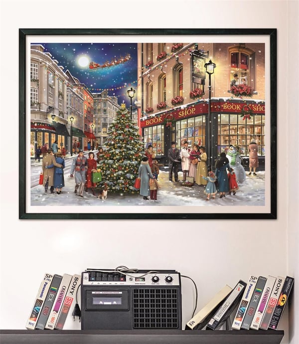 Clementoni Puslespil HQC A Christmas Stroll, 1000 brikker