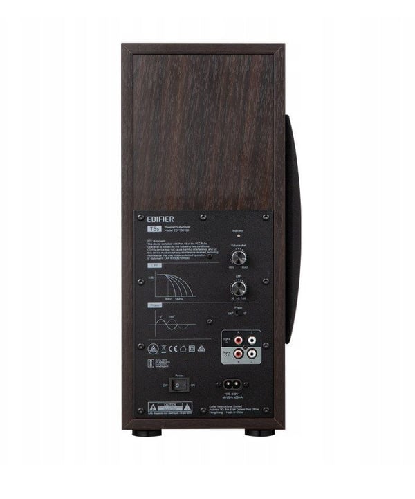 Edifier T5s subwoofer fjernlager (brun)