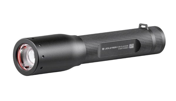 Ledlenser C-Series C3R Classic - Ficklampa - LED - 2-läge - vitt ljus - 6000-8000 K - svart