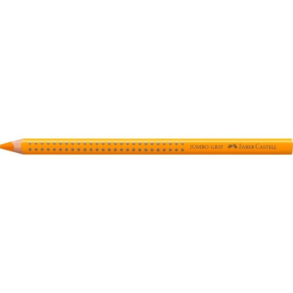 Fargeblyant, Faber-Castell Grip, JUMBO, oransje, trekantet - (12 stk.)