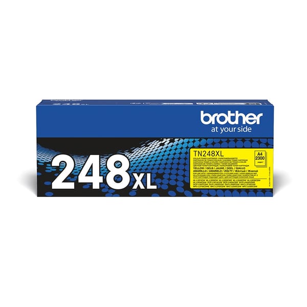 Brother TN248XLY - Tehokas - keltainen - alkuperäinen - laatikko - väriainekasetti - Jopa 3000 sivua