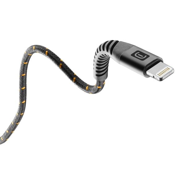 Cellularline 8018080312397, 1,2 m, Lightning, USB A, Svart, 80 g, 3,5 mm