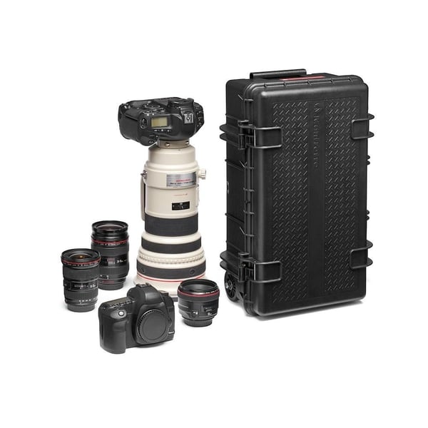 Manfrotto Pro Light Reloader Tough H-55, Tietokonelaukku pyörillä, Mikä tahansa tuotemerkki, Canon EOS M3, Canon EOS M5, Canon EOS M6, Fujifilm X-P...