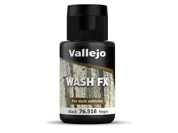 Vallejo 76.518, musta, Akryylimaali, 35 ml, 1 kpl