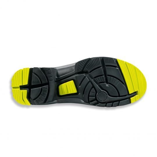 Uvex 85142, Unisex, Voksen, Vernesko, Limefarget, Sort, P, S1, ESD, SRC, Hurtigsnører