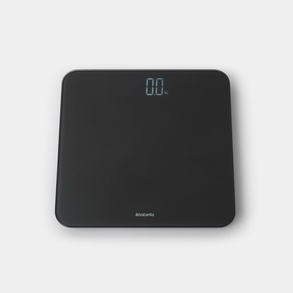 Brabantia 8710755280122, Sähkökäyttöinen henkilövaaka, 180 kg, 100 g, Harmaa, kg, lb, Suorakulmio