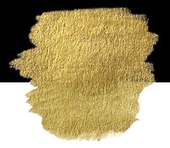 1 Pearlescent colour square, in a clamshell - "FINETEC" | Antique Gold