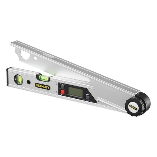 Stanley 0-42-087, 0,4 m, Gjuten aluminium, Svart, Gul, ± 0.1º, LCD, Gjuten aluminium, Gummi, 400 mm