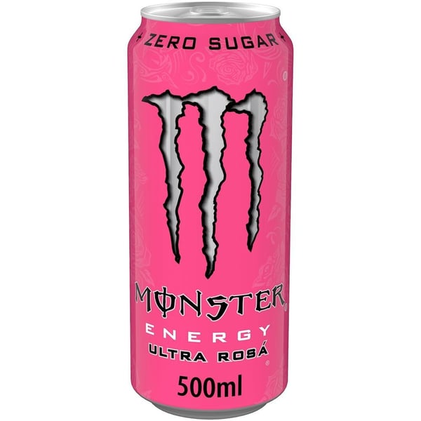 Monster Energy Ultra Rosa 50 cl burk Zero Sugar - (24 st) inkl. pant