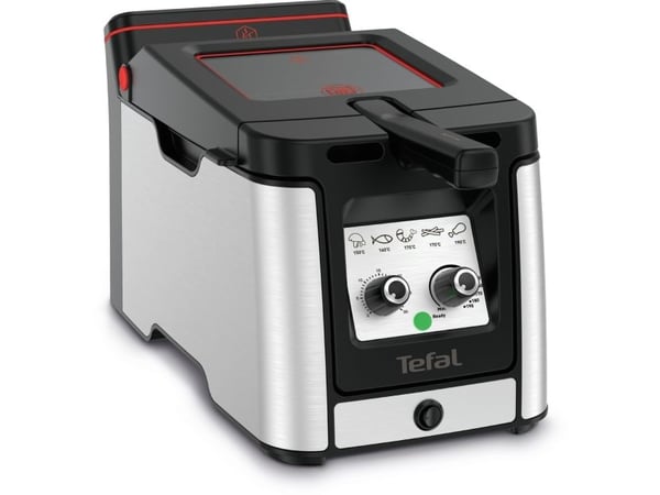 Tefal Clear Duo FR600D, Friteerauskone, 0,65 L, 1,2 kg, 3,5 L, hiilikuitu, 30 min.