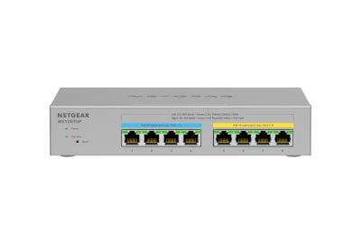 Reititin NETGEAR MS108TUP Hallittu kytkin 8x 2,5 Gbit/s Ethernet (4x PoE+ ja 4x PoE++, max. 230W)