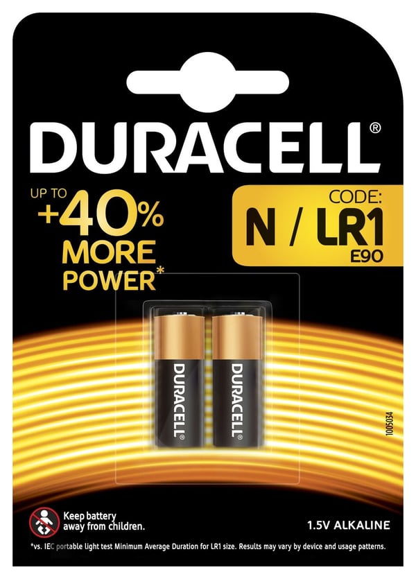 Duracell batteri, SECURITY MN9100, 2 stk.