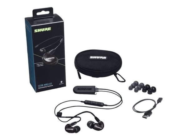 Shure SE215 Sound Isolating - Sound Isolating - ørepropper - i øret - kablet - 3,5 mm jakk - gjennomskinnelig sort
