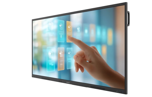 Philips 65BDL4252E - 65" Diagonal klass E-Line LED-bakgrundsbelyst LCD-skärm - interaktiv digital skyltning - med pekskärm (multitouch) - Android -...