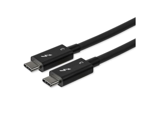 StarTech 2.6ft (80cm) Thunderbolt 3 Cable, 40Gbps, 100W PD, 4K/5K Video, Thunderbolt-Certified, Compatible w/ TB4/USB 3.2/DisplayPort - Thunderbolt...
