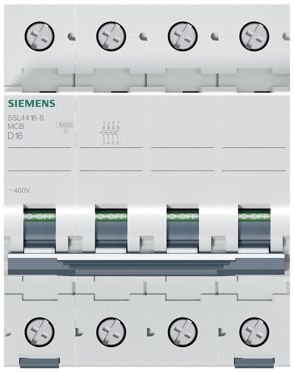 Siemens 5SL44168 5SL4416-8 Strömbrytare 16 A 400 V