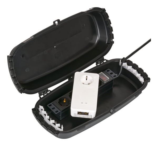 EFB ulkokotelo IP54 kokoontaitettava musta 32x22x13cm 32x22x13cm