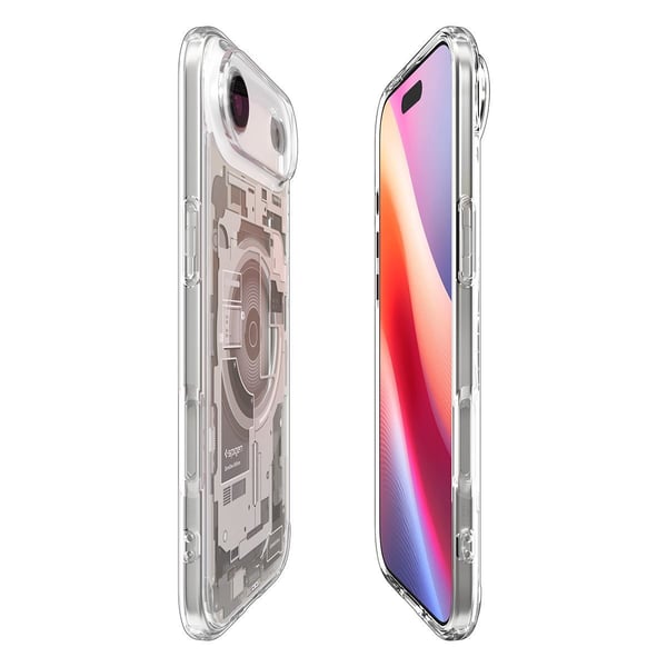 Spigen Ultra Hybrid Zero One (MagFit), Mobilskal, Apple, iPhone 17 Air, 16,5 cm (6.5"), Titan, Transparent