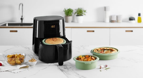 Lékué 884108, Rund, Flat overflate, -60 °C, 220 °C, Grønn, Silikon