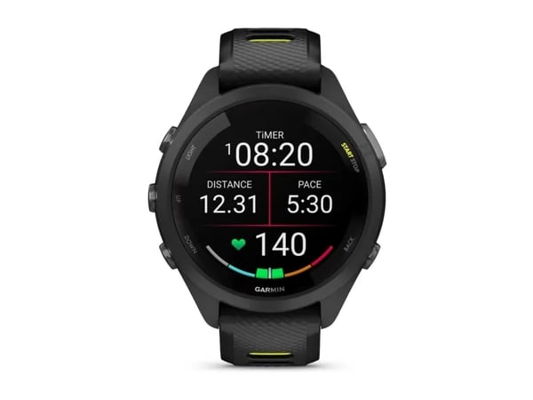 Garmin Forerunner 265S sportsklokke 1.1" AMOLED GPS, svart-gul