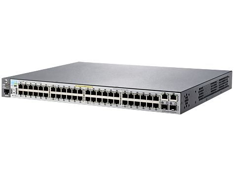 HPE Aruba 2530-48-PoE+ - Kytkin - Hallittu - 48 x 10/100 + 2 x combo Gigabit SFP + 2 x 10/100/1000 - pöytä, jalusta-asennettava, seinäasennettava -...