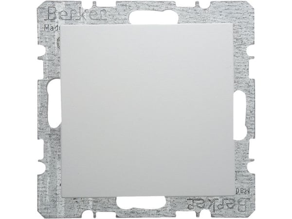 Berker-päätykappale keskielementillä Neliö valkoinen S.1/B.3/B.7 Glas (6710098989)