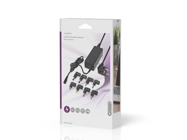 Nedis - USB-C-strømadapter - AC 100-240 V - 65 watt - svart