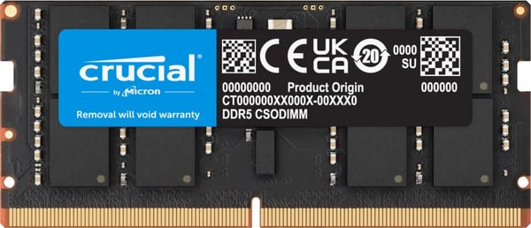 Crucial CT32G64C52CS5 RAM-modul 32 GB DDR5-6400 SO-DIMM CL52