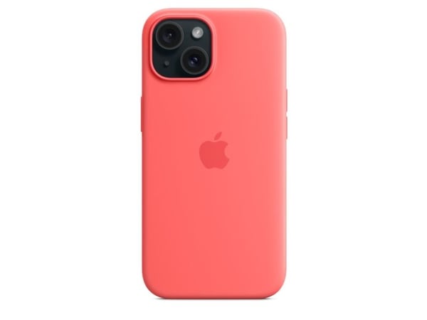 Apple Original iPhone 15 Silicone Case mit MagSafe - Guave