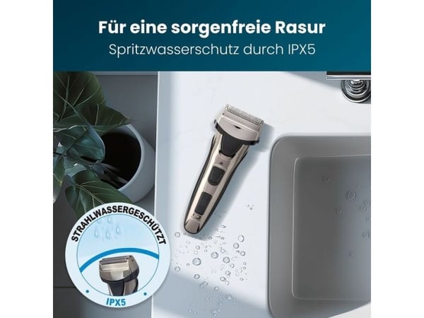 ProfiCare PC-HR 3140, Folie shaver, Sort, Krom, Slider, Batteri/USB, Lithium-Ion (Li-Ion), 600 mAh