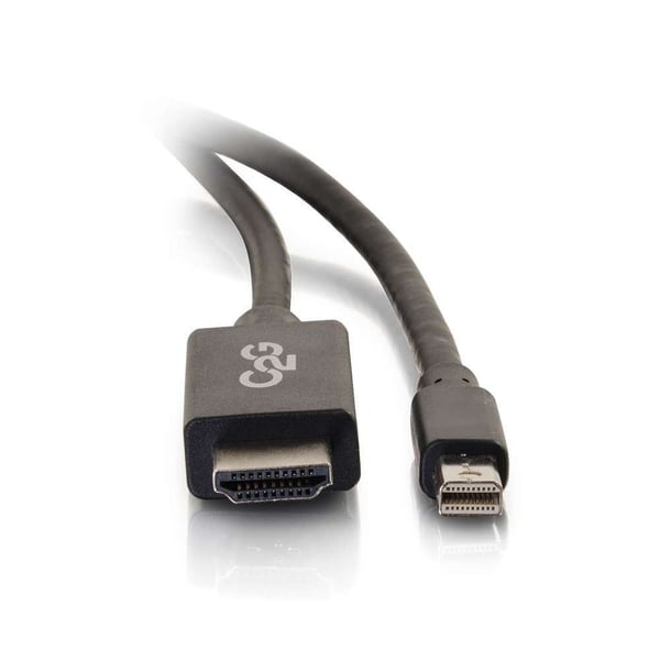 C2G 6ft Mini DisplayPort to HDMI Cable - Mini DP to HDMI Adapter Cable - M/M - Video adapter - TAA-samsvar - Mini DisplayPort hann til HDMI hann - ...