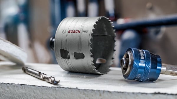 Bosch PRO Multi Material PC Plus, Single, Borr, Gipsvägg, Metall, Icke-järnmetaller, Plast, Mjuka träslag, Svart, Grå, Koboltstål, Kobalt-legerat h...