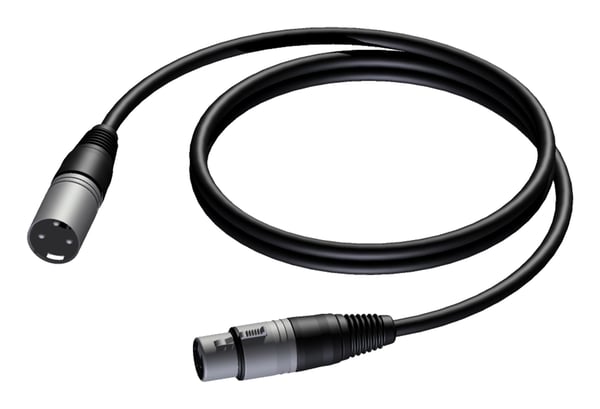 Procab CAB901 - Mikrofonin jatkokaapeli - XLR3 uros XLR3 naaras - 10 m - suojattu