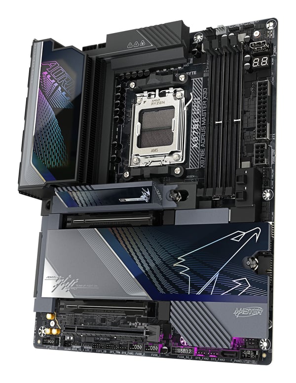 GIGABYTE X870E AORUS MASTER X3D -emolevy, AM5, ATX, DDR5
