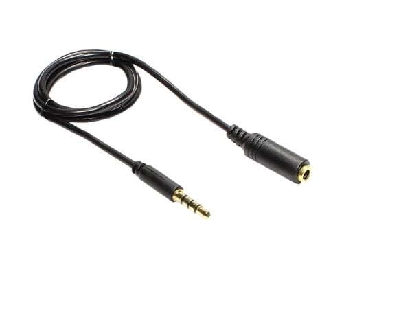 Alcasa AS-35V4B2, 3.5mm, Hanstik, 3.5mm, Hunstik, 2 m, Sort