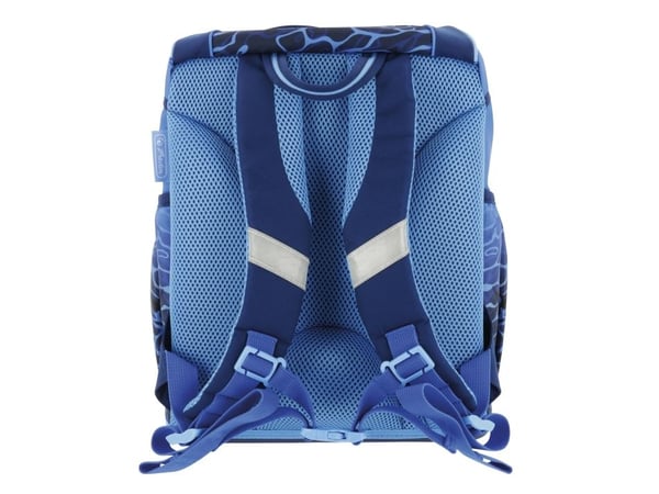 Herlitz UltraLight Plus Blue Shark, Pennal, Pencil pouch, Skolesekk, Sportsbag, Gutt, Barneskole, Ryggsekk, 16 l, Forlomme, Sidelomme