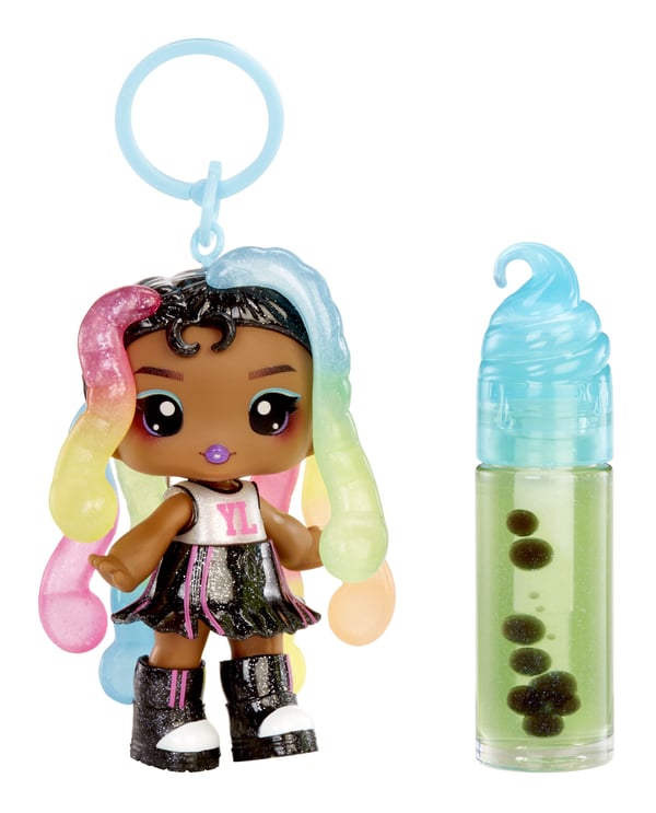 MGA Entertainment Yummiland Lip Gloss Doll Sour Sweeties - Sasha Sourworms, Minidocka, Flicka, 4 År, Pojke/flicka, Multifärg