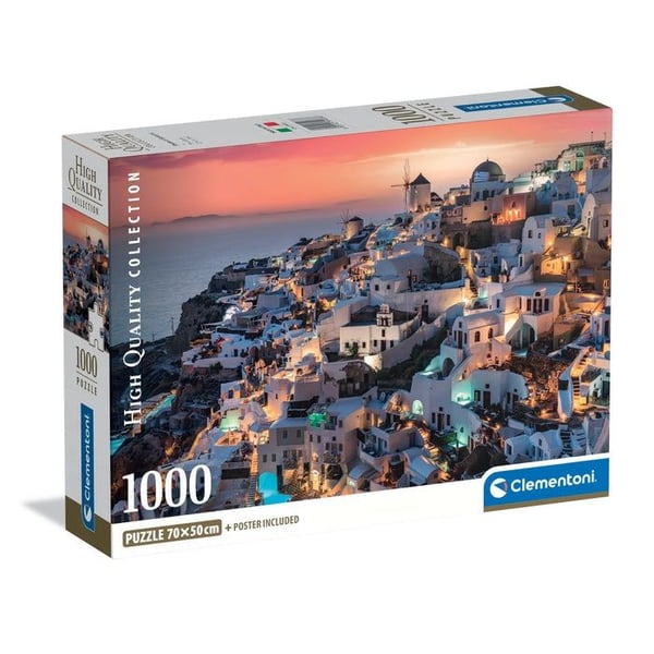 Clementoni Pussel Compact Shades of Santorini 1000 bitar (39933)