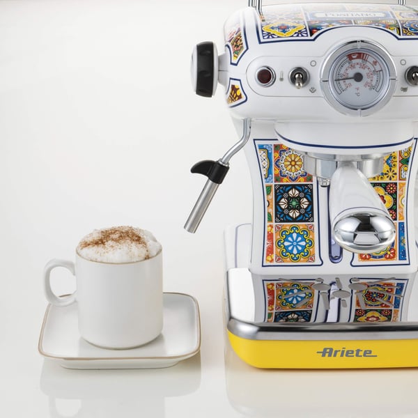 Ariete 13891P Positano espressokeitin 850 W 0,9 l, sininen ja keltainen