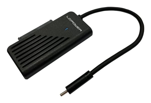 LC-Power LC-ADA-USB-SATA-NVME, USB Type-C, SATA, Hankoppling, Svart, 10 Gbit/s, 2 A LC-Power LC-ADA-USB-SATA-NVME, USB Type-C, SATA, Hankoppling, Svart, 10 Gbit/s, 2 A