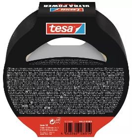 tesa Ultra Power Extreme korjausteippi 10 m x 50 mm 56622-00000-00, musta