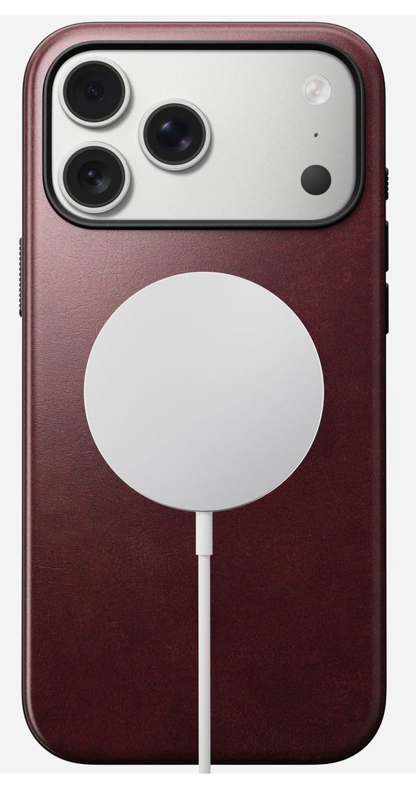 Nomad Modern Leather Case, Etui, Apple, iPhone 17 Pro Max, 17,5 cm (6.9"), Burgunder