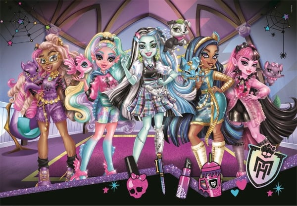 Clementoni Puslespil Monster High, 104 brikker