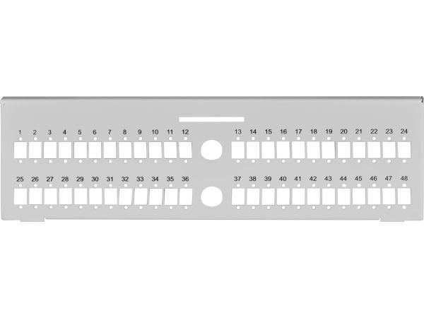 EFB Elektronik 53604.3V2, rackplate, stål, grå