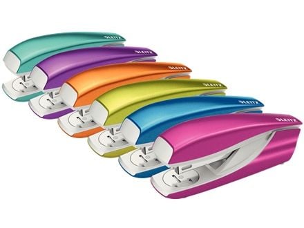 Leitz - Stiftemaskin - 30 ark / 3 mm - 24/6, 26/6 - plast, metall - metallic blå