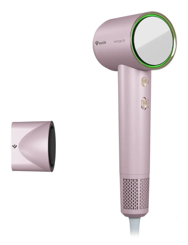 TrueLife HairDryer D6 hiustenkuivaaja 1600 W ionisaattorilla, roosa