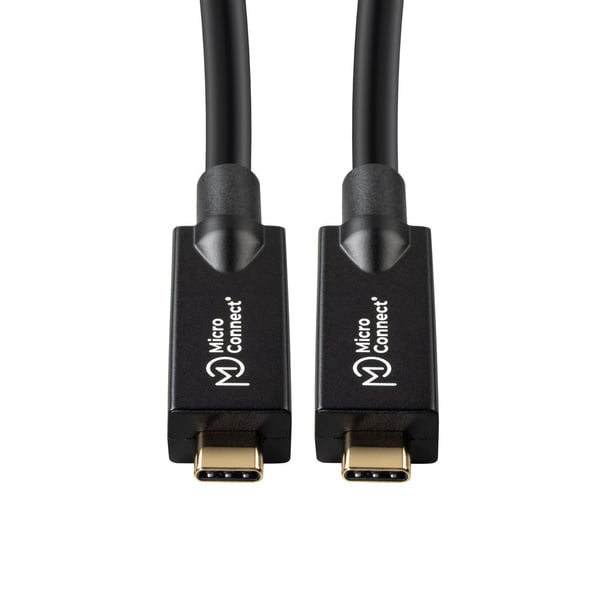 MicroConnect Premium - USB-kabel - USB-C (hane) till USB-C (hane) - USB 3.2 Gen 2 - 10 m - inomhus, hybrid aktiv optisk kabel, 4K60Hz (3840 x 2160)...