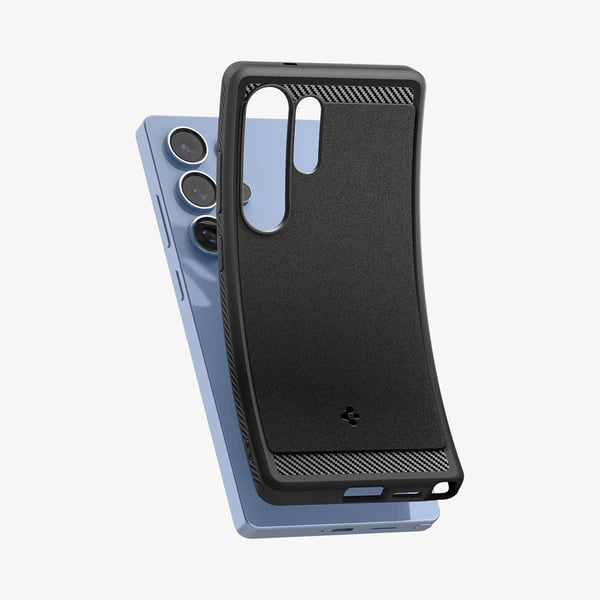 Spigen Rugged Armor, Suojus, Samsung, Galaxy S25 Ultra, 17,5 cm (6.9"), musta